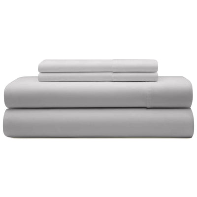 Pure Egyptian Cotton Duvet Cover Bed Set in Light Grey - SHEET STORY - 7