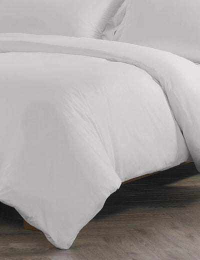 Pure Egyptian Cotton Duvet Cover Bed Set in Light Grey - SHEET STORY - 3
