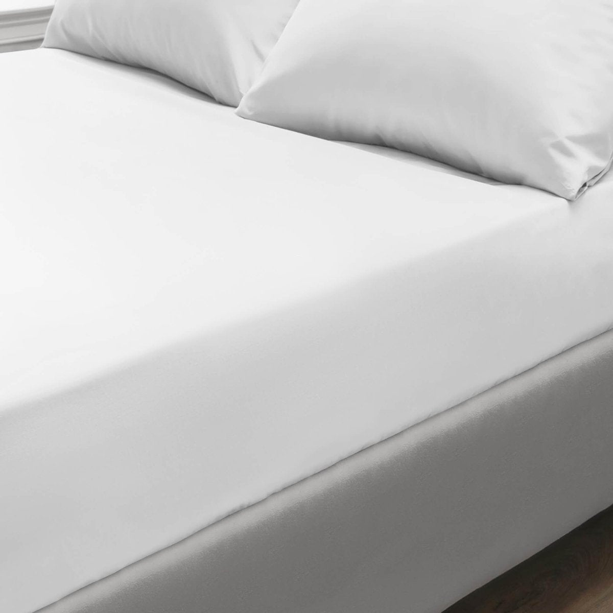 Pure Egyptian Cotton Duvet Cover Bed Set in Plain White - SHEET STORY - 3