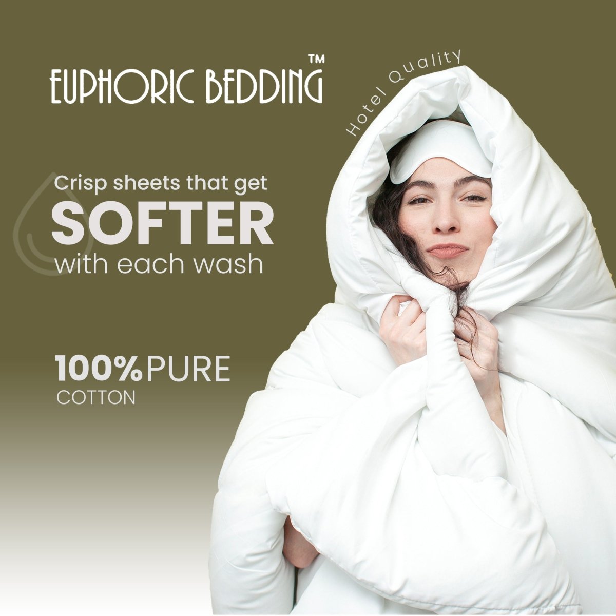 Pure Egyptian Cotton Duvet Cover Bed Set in Plain White - SHEET STORY - 7