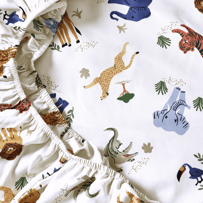 Safari Organic Cotton Fitted Sheet - SHEET STORY - 1