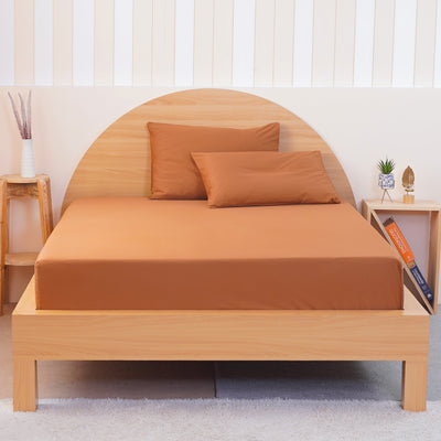Ackly Bamboo - Terracotta Fitted Sheet