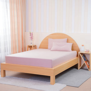 Ackly Bamboo - Blush Fitted Sheet - SHEET STORY - 1