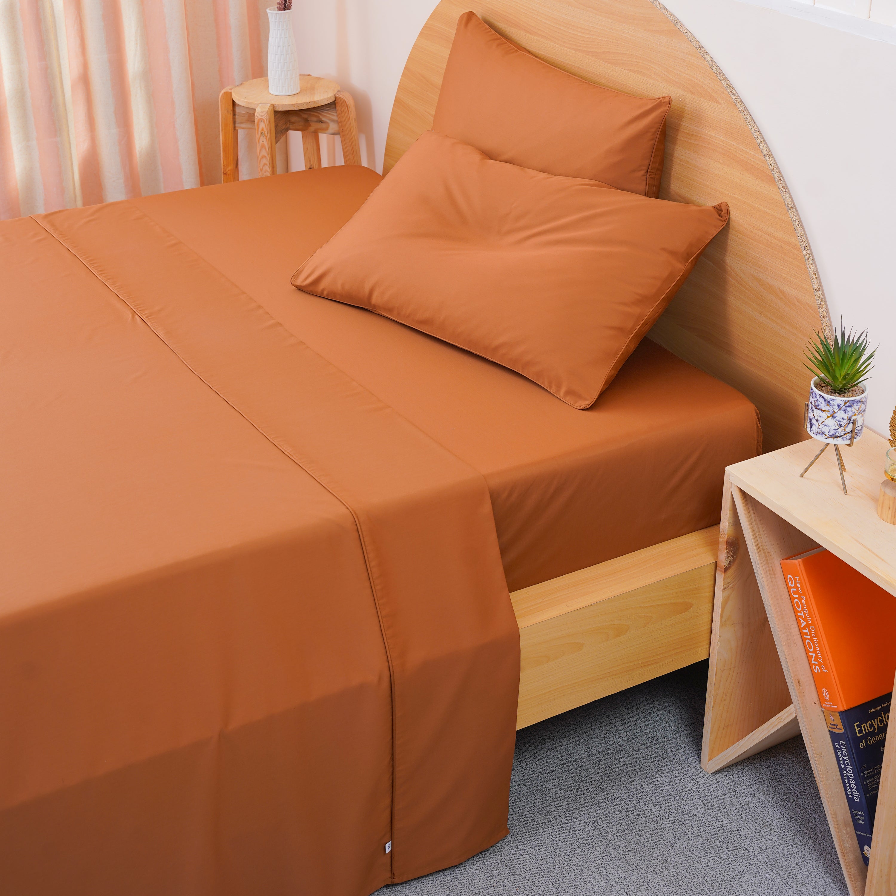 Ackly Bamboo - Terracotta Pillowcases