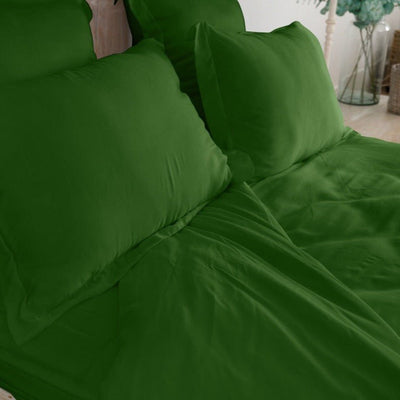 Sleepyhead Silk Pillow Set in Forest Green - SHEET STORY - 2