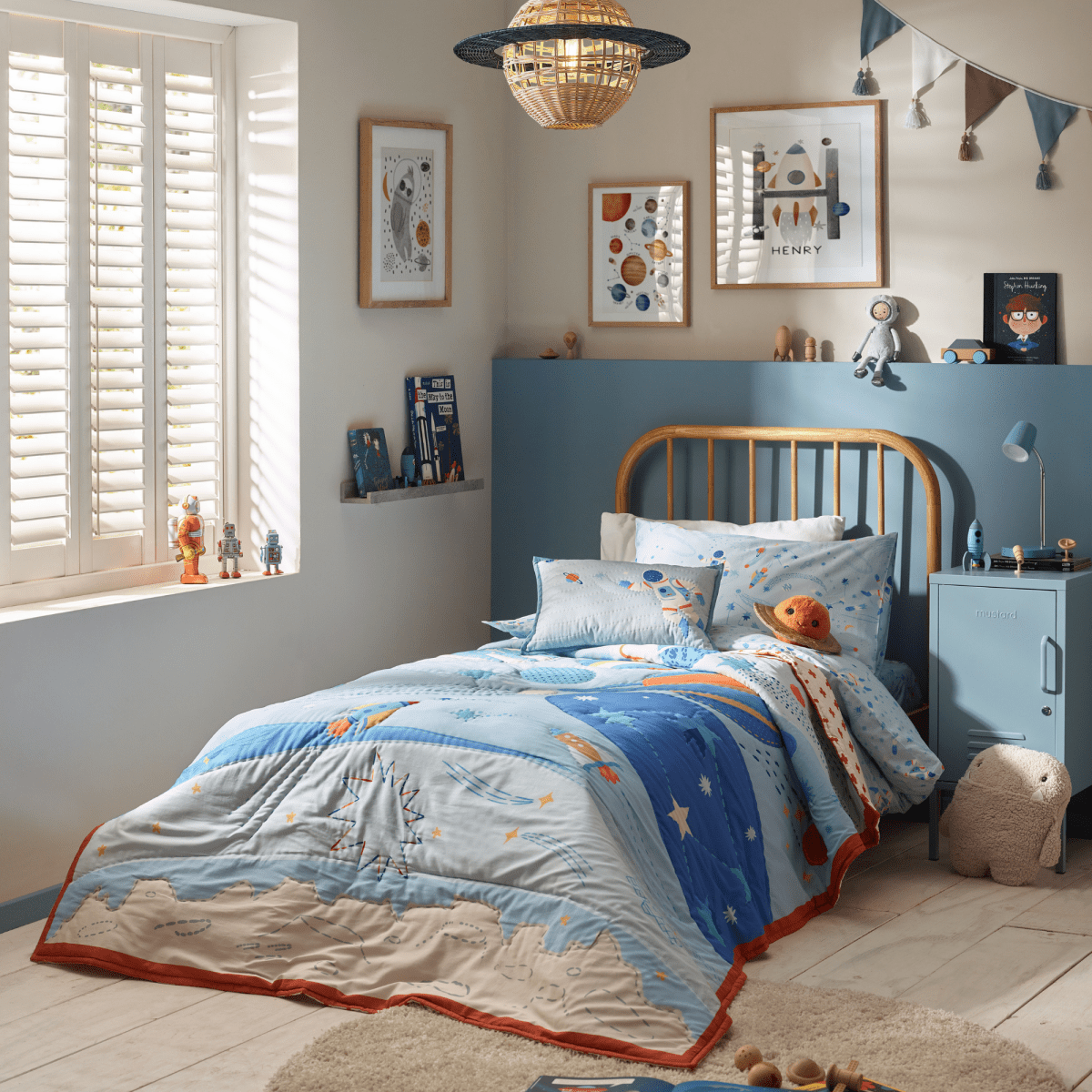 Space Organic Cotton Duvet Cover & Pillowcase - SHEET STORY - 4