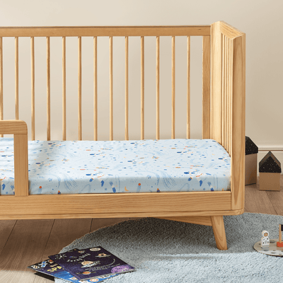 Space Organic Cotton Fitted Sheet - SHEET STORY - 2