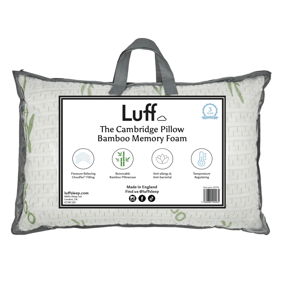 The Cambridge Firm Bamboo Pillow - SHEET STORY - 1