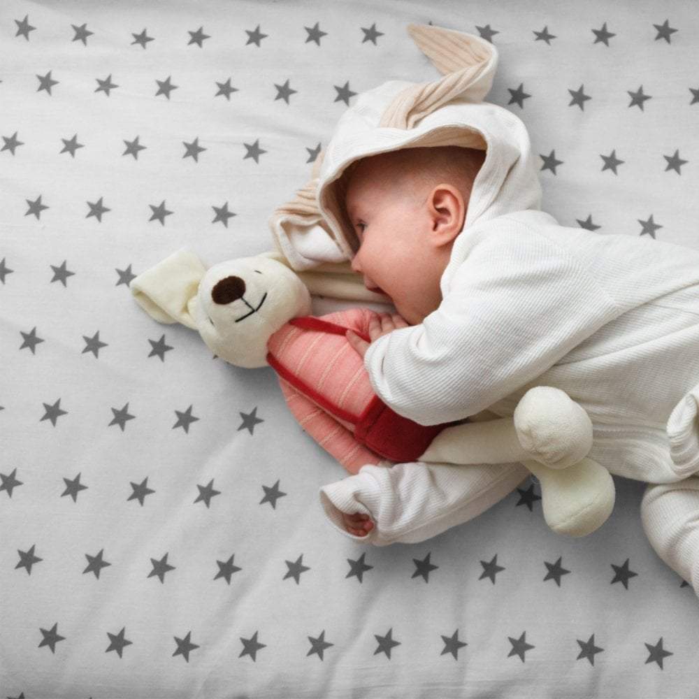 Travel Cot Fitted Sheet 100% Cotton 95x65cm - SHEET STORY - 9