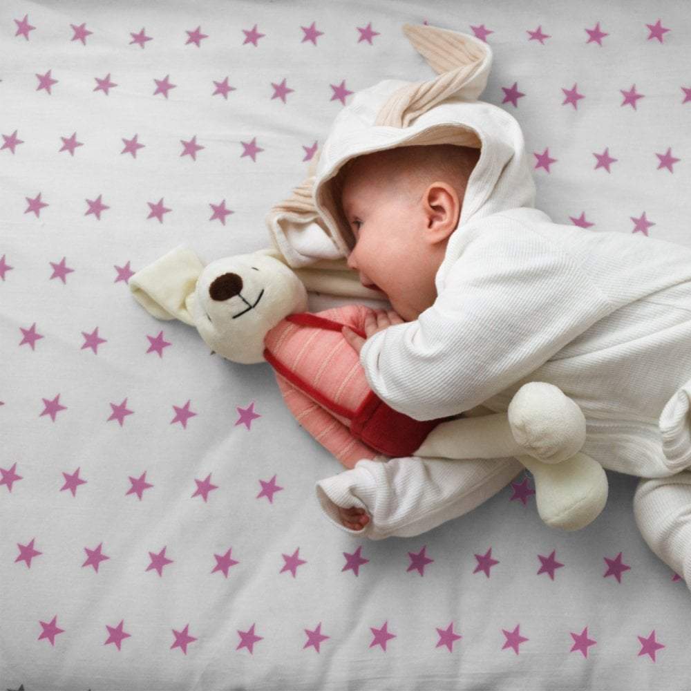 Travel Cot Fitted Sheet 100% Cotton 95x65cm - SHEET STORY - 10