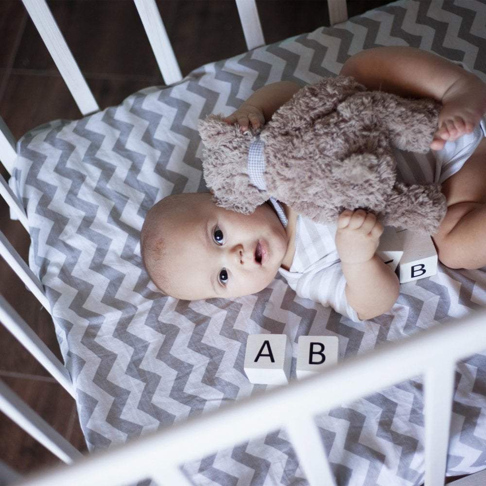 Travel Cot Fitted Sheet 100% Cotton 95x65cm - SHEET STORY - 12