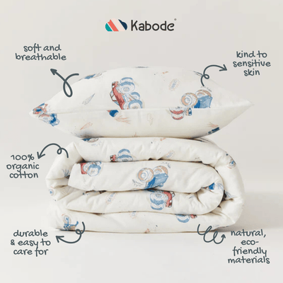 Vehicles Organic Cotton Duvet Cover & Pillowcase - SHEET STORY - 4