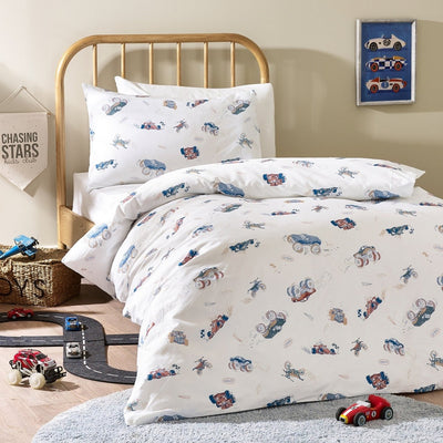 Vehicles Organic Cotton Duvet Cover & Pillowcase - SHEET STORY - 2