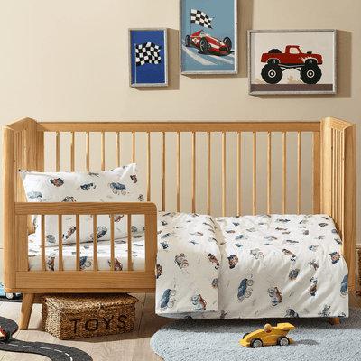 Vehicles Organic Cotton Duvet Cover & Pillowcase - SHEET STORY - 3