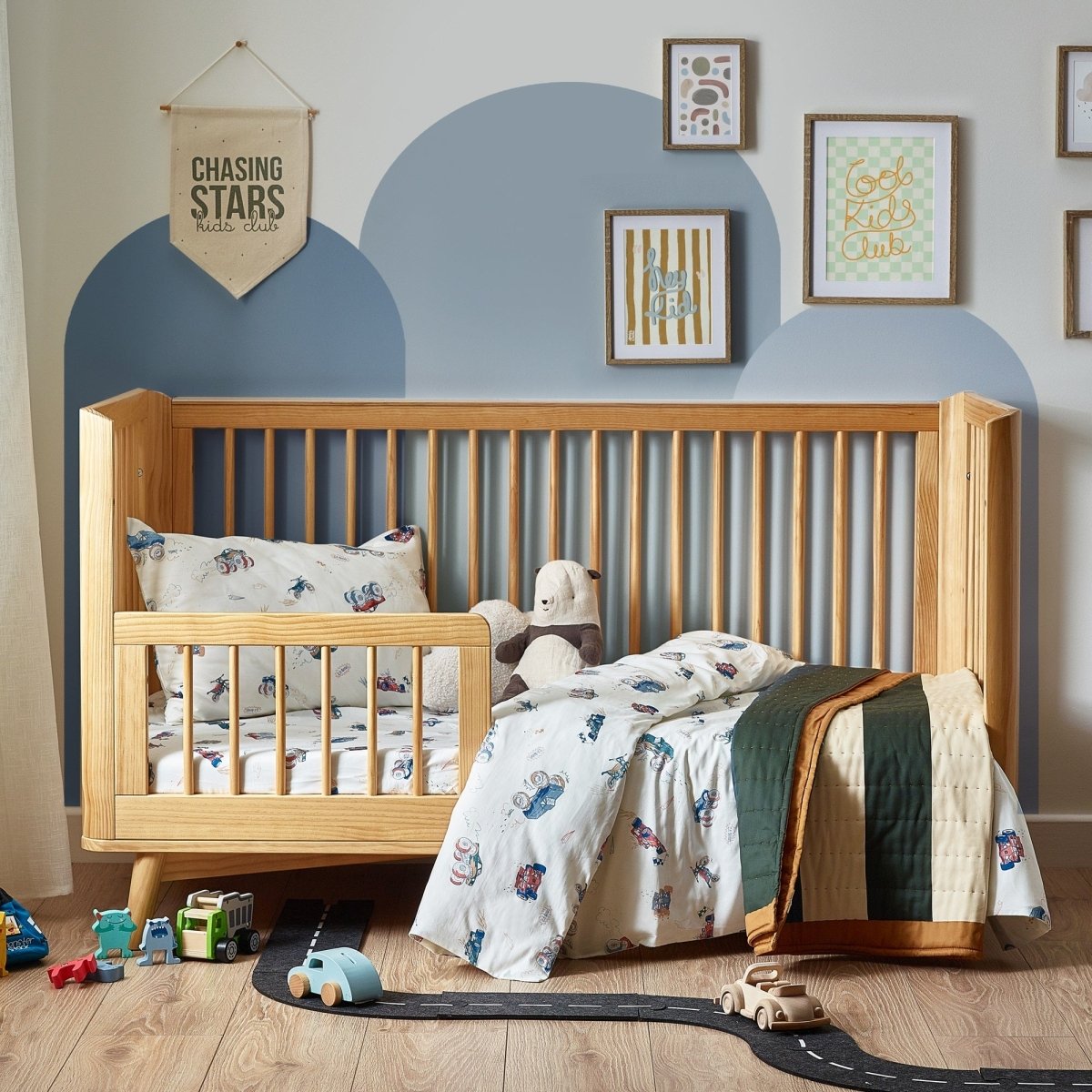 Vehicles Organic Cotton Duvet Cover & Pillowcase - SHEET STORY - 6