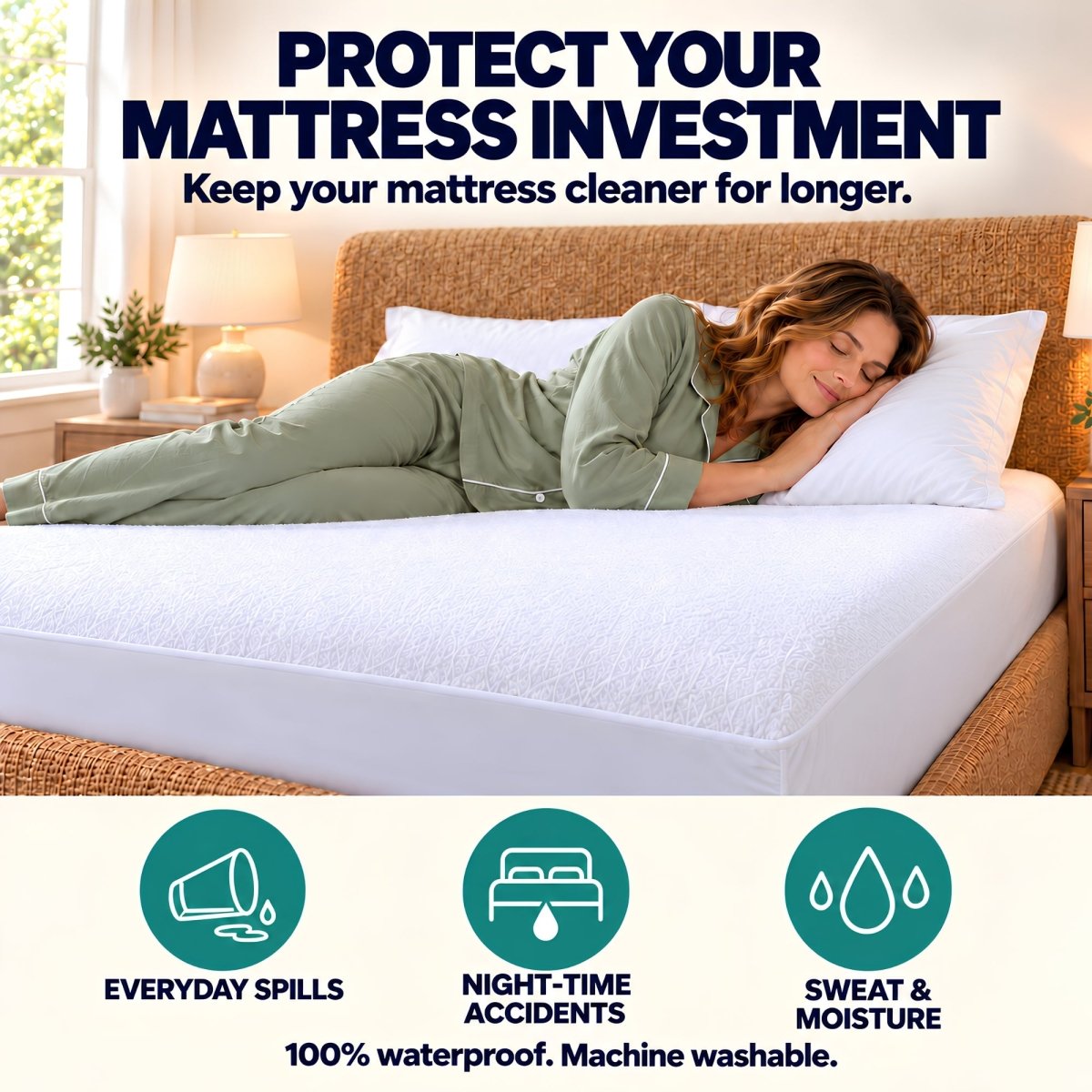 Waterproof Mattress Protector - SHEET STORY - 10