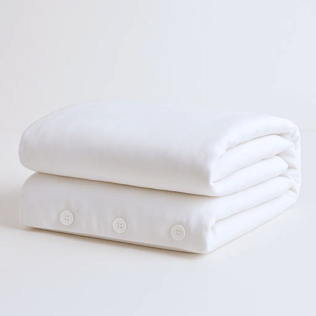 White Bed Sheet Set (Bamboo) - SHEET STORY - 6