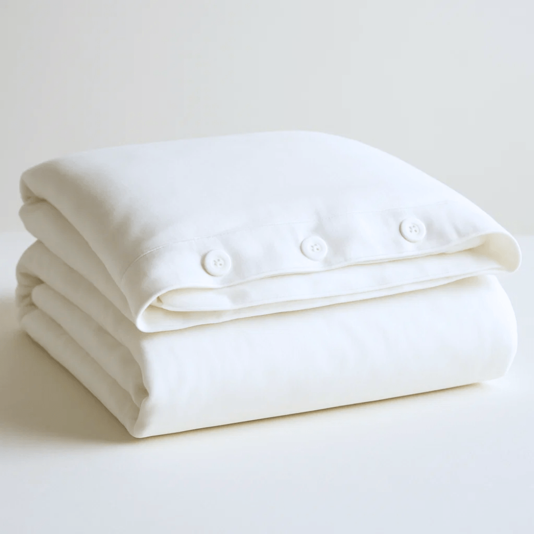 White Bed Sheet Set (Organic Cotton Percale) - SHEET STORY - 5