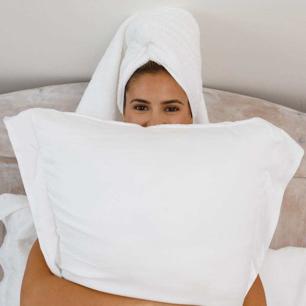 White Bed Sheet Set (Organic Cotton Satin) - SHEET STORY - 6