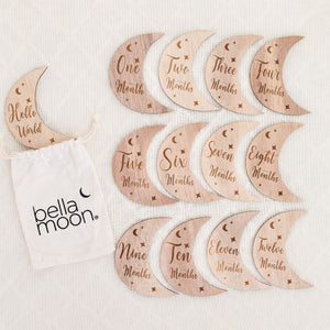Wooden Month - by - Month Baby Milestone Set - SHEET STORY - 1